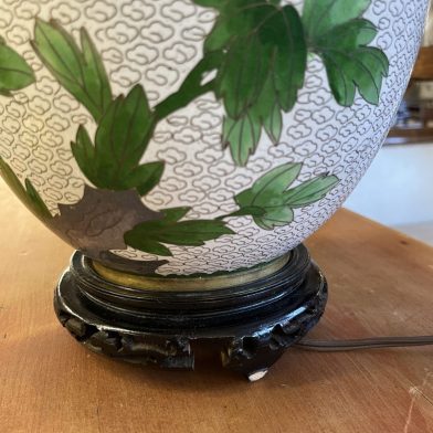 Pair Cloissone Lamps