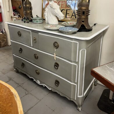 Gray Painted Commode