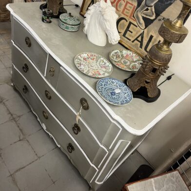 Gray Painted Commode