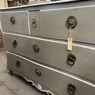 Gray Painted Commode