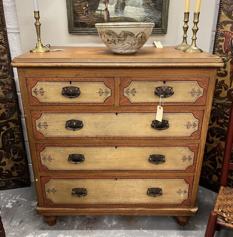 Painted Pine Chest