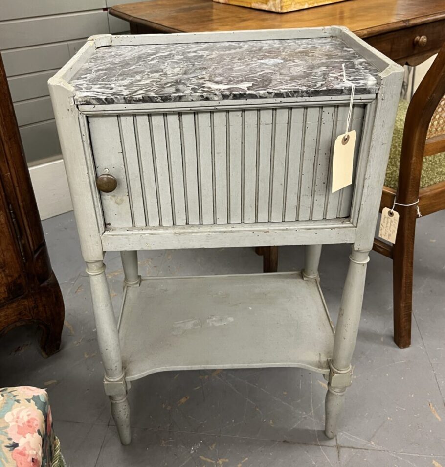 French Painted Bedside Table