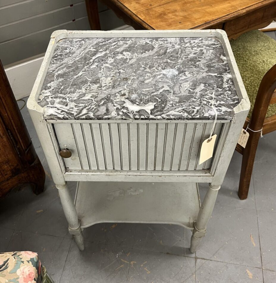 French Painted Bedside Table