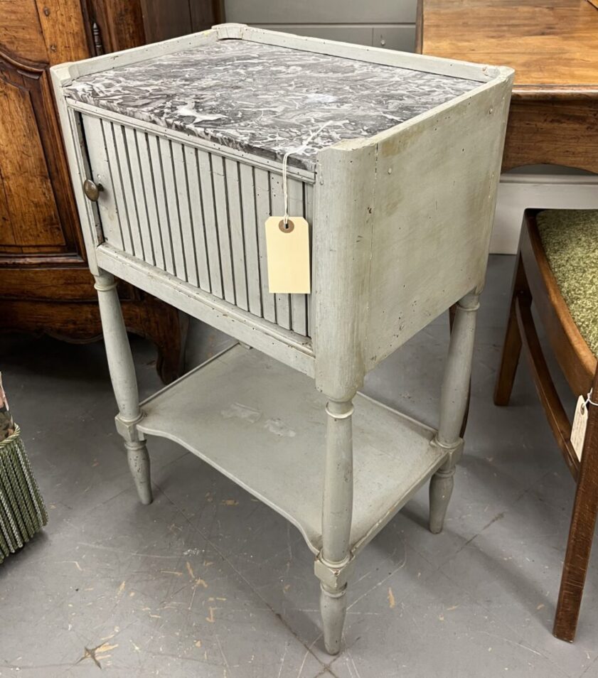 French Painted Bedside Table