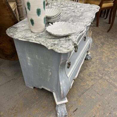 Painted Dutch Bombe Chest