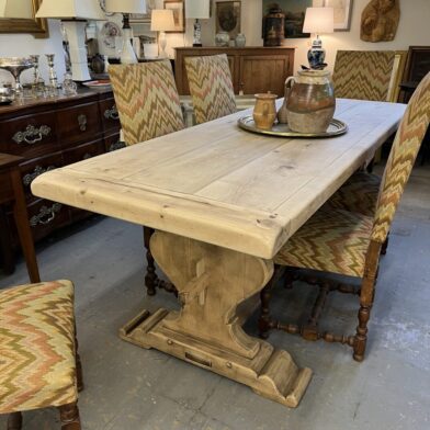 Belgian Oak Trestle Table