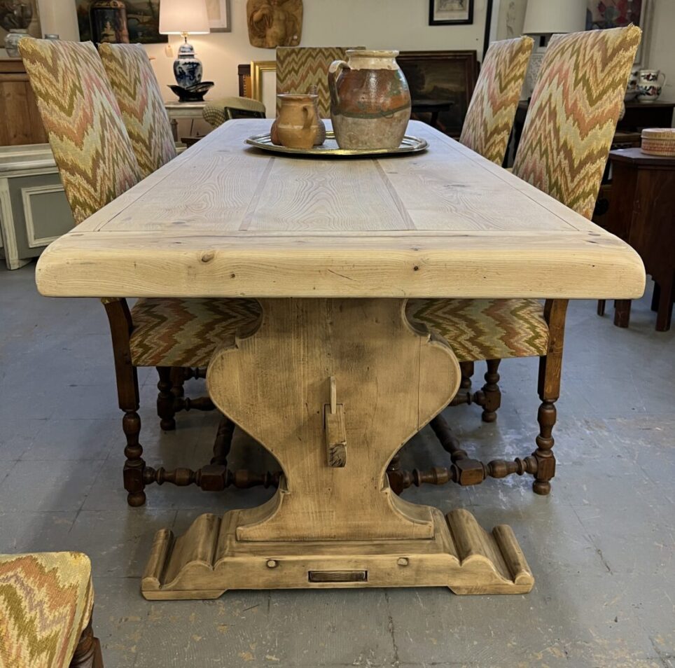 Belgian Oak Trestle Table