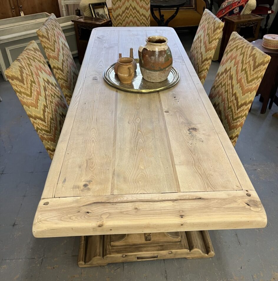 Belgian Oak Trestle Table