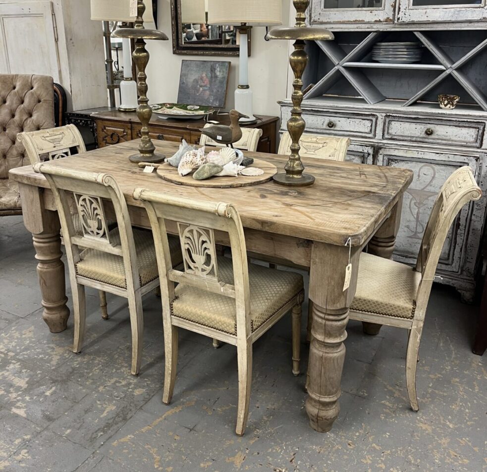 Set 6 Painted Neoclassical Chairs