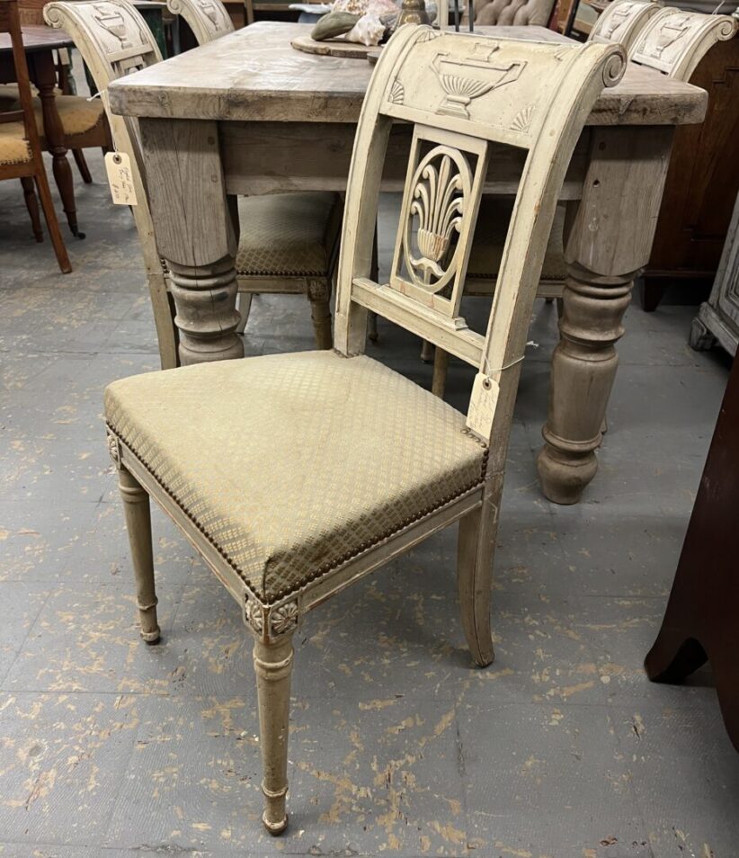 Set 6 Painted Neoclassical Chairs