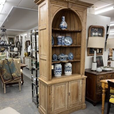 English Barrel Back Cupboard