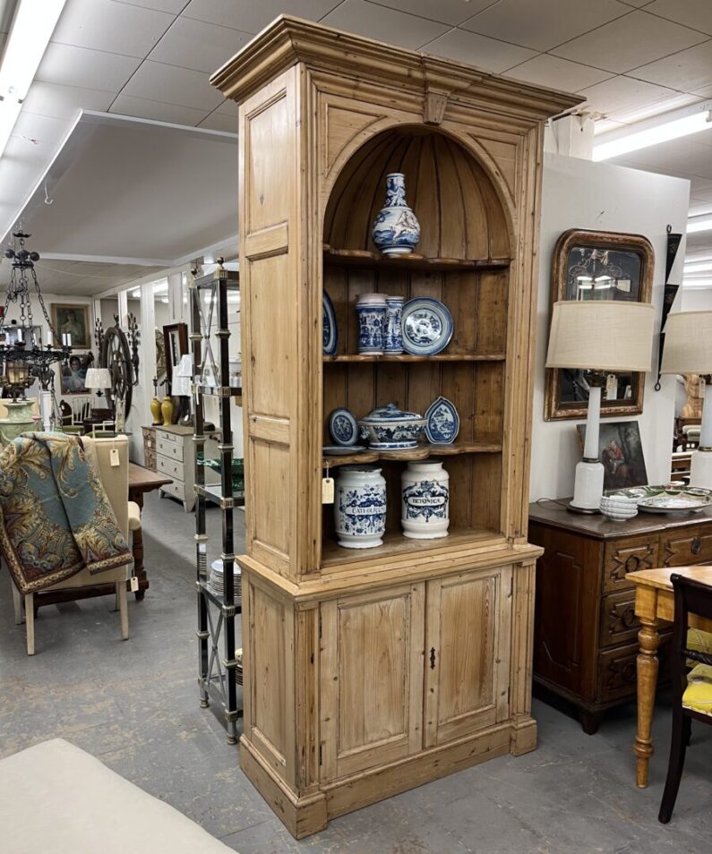 English Barrel Back Cupboard