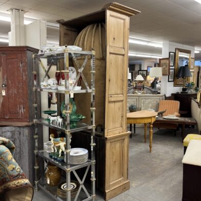 English Barrel Back Cupboard