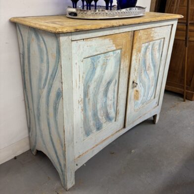 Swedish Blue Painted Cupboard