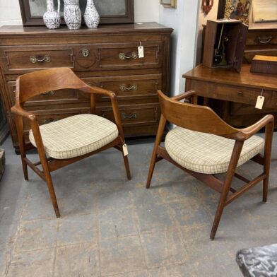 Pair Mod Arm Chairs