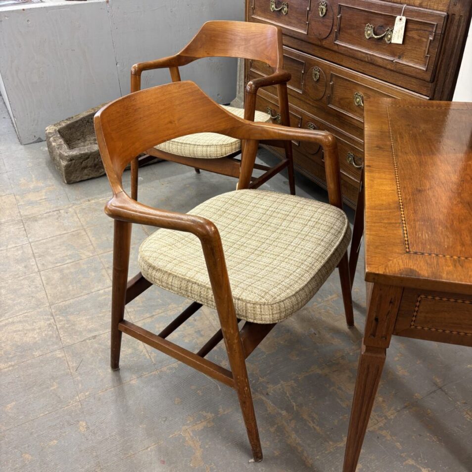 Pair Mod Arm Chairs