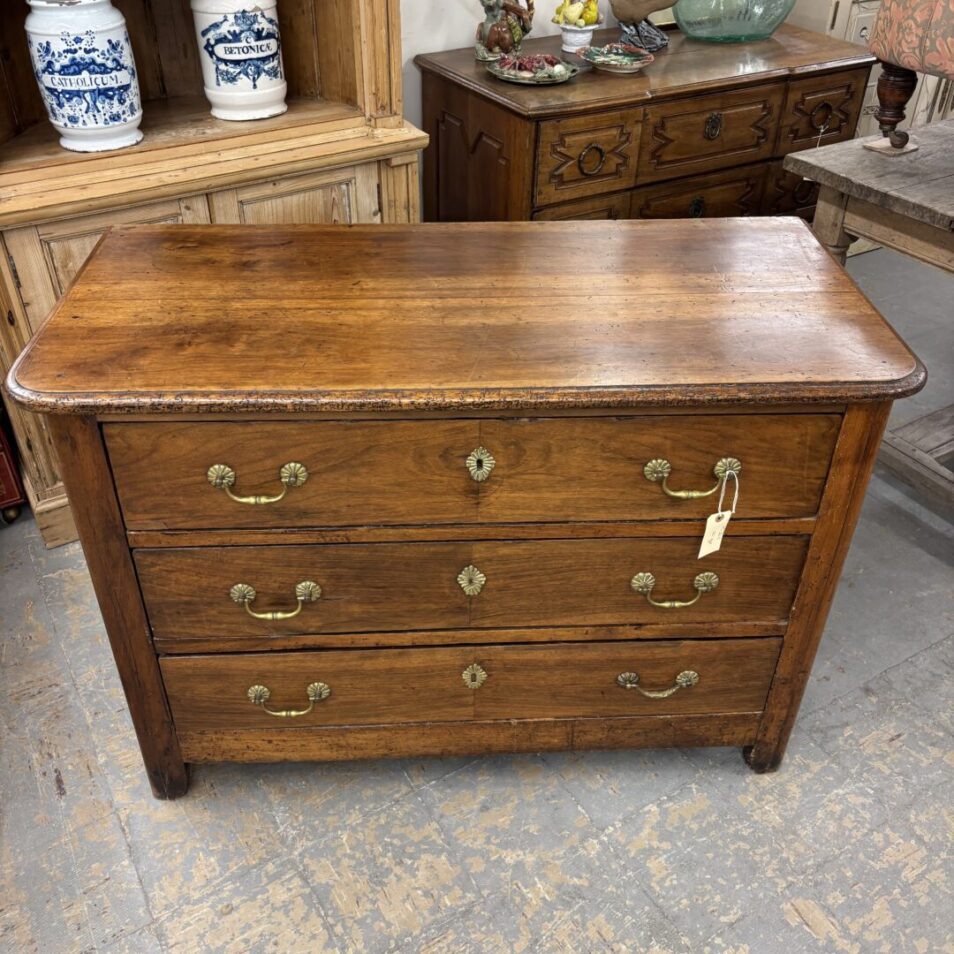 3-Drawer Walnut Chest