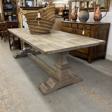 Gray Belgian Trestle Table