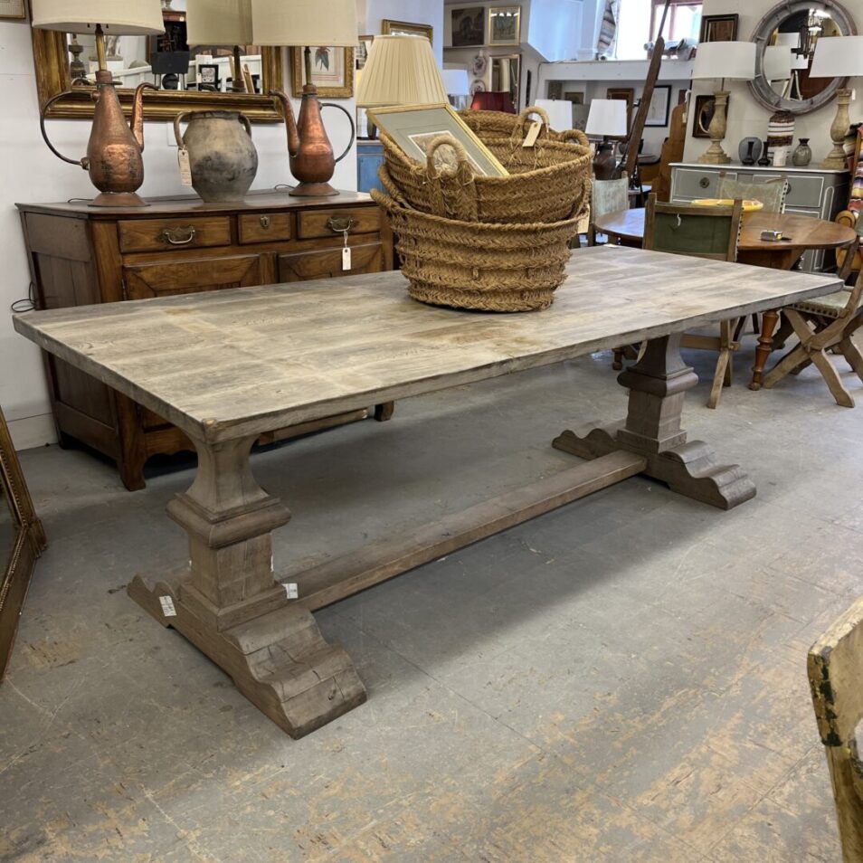 Gray Belgian Trestle Table