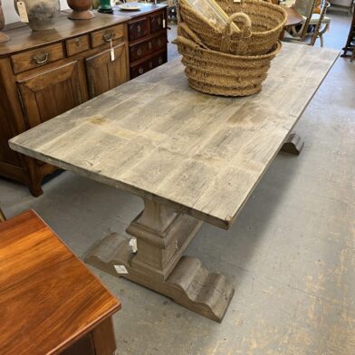 Gray Belgian Trestle Table