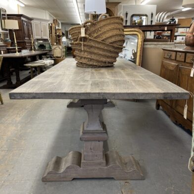 Gray Belgian Trestle Table