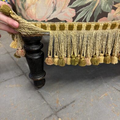 Pair Floral French Armchairs