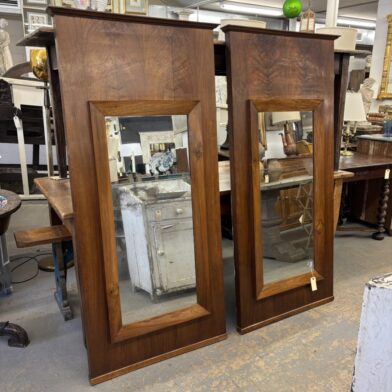 Pair Mahogany Mirrors