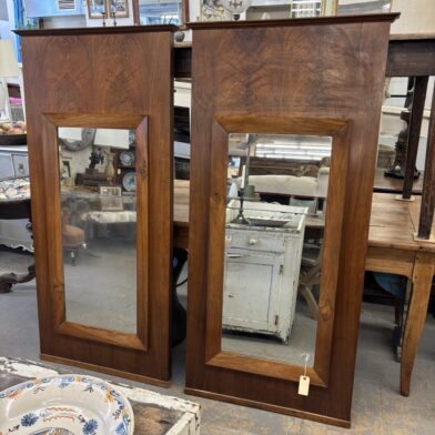 Pair Mahogany Mirrors