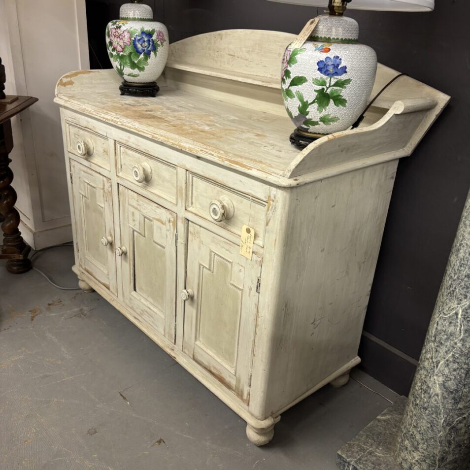 White Painted English Server