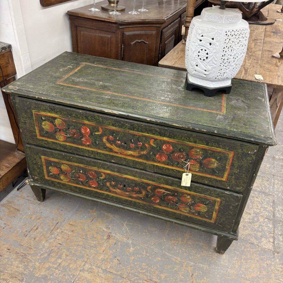 Green Painted Chest