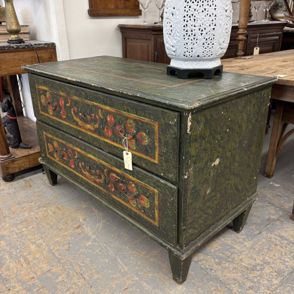 Green Painted Chest