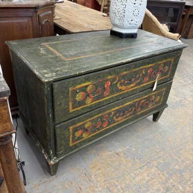 Green Painted Chest