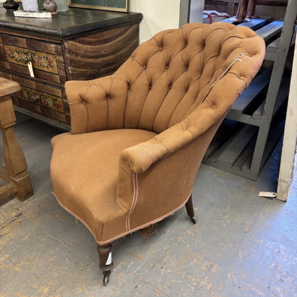 Tufted French Armchairs