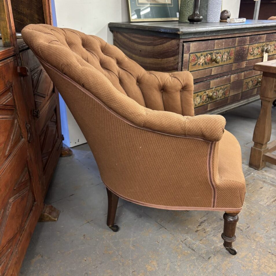 Tufted French Armchairs