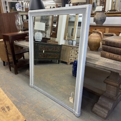 Gray/White Painted Mirror
