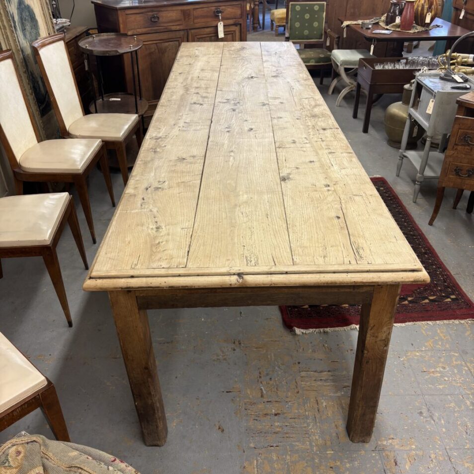 Elm Top Farmhouse Table