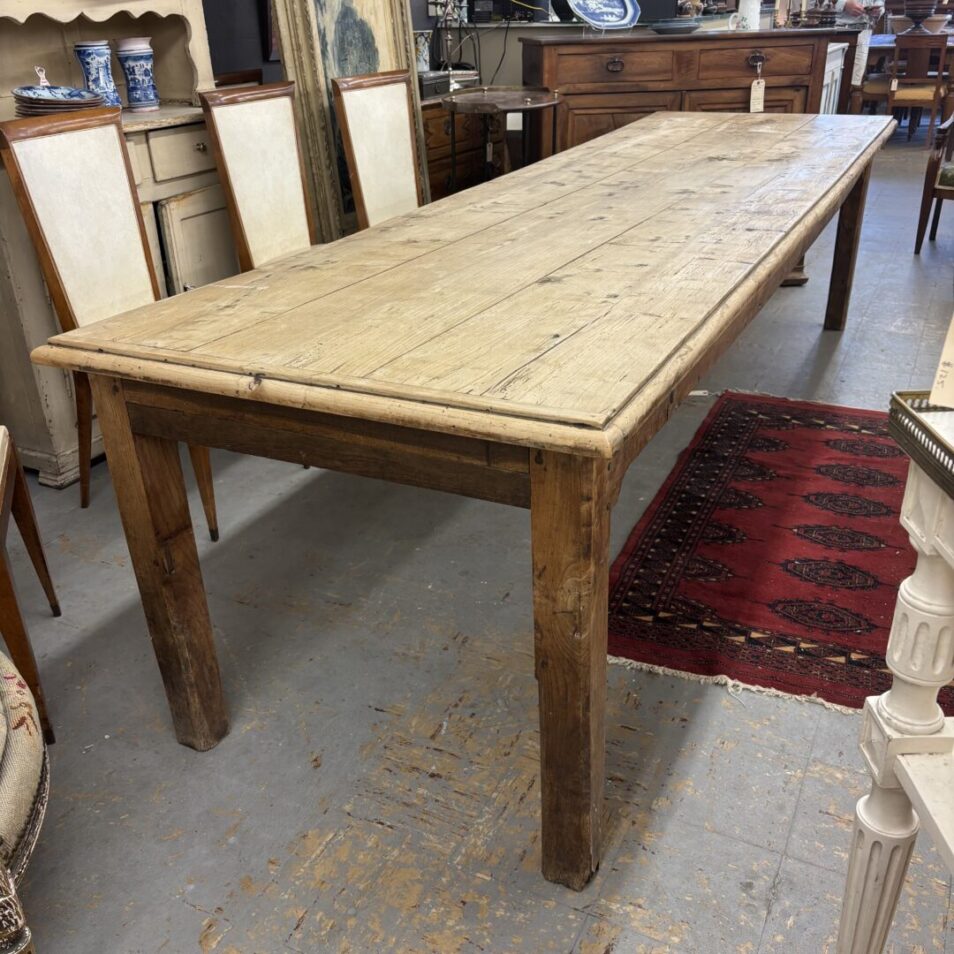 Elm Top Farmhouse Table