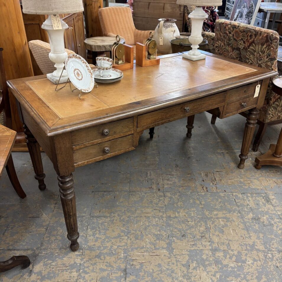 French Leather-Top Desk