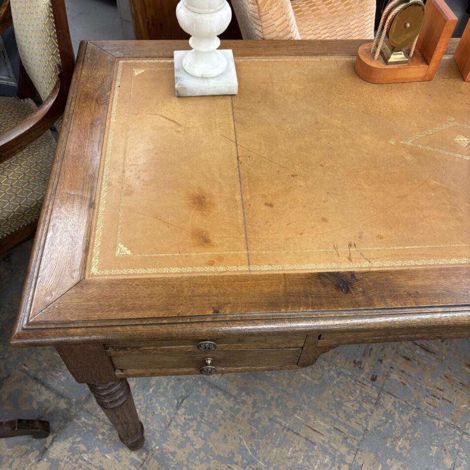 French Leather-Top Desk