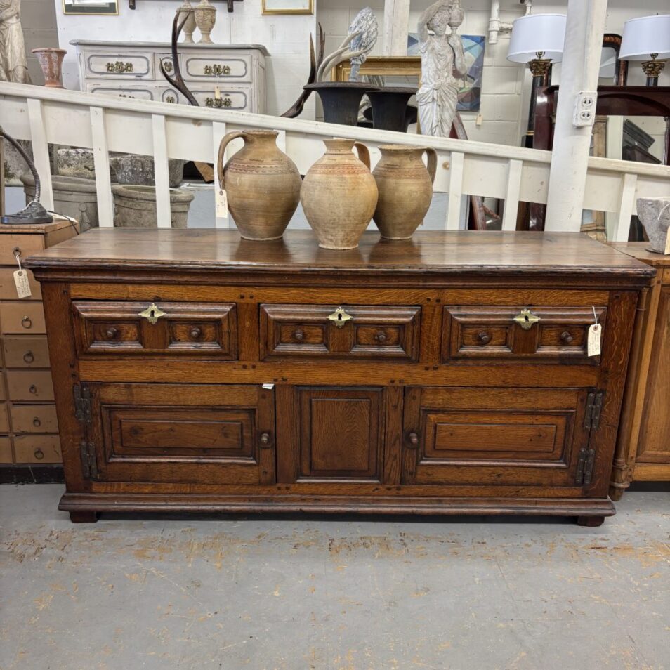 Low English Oak Server