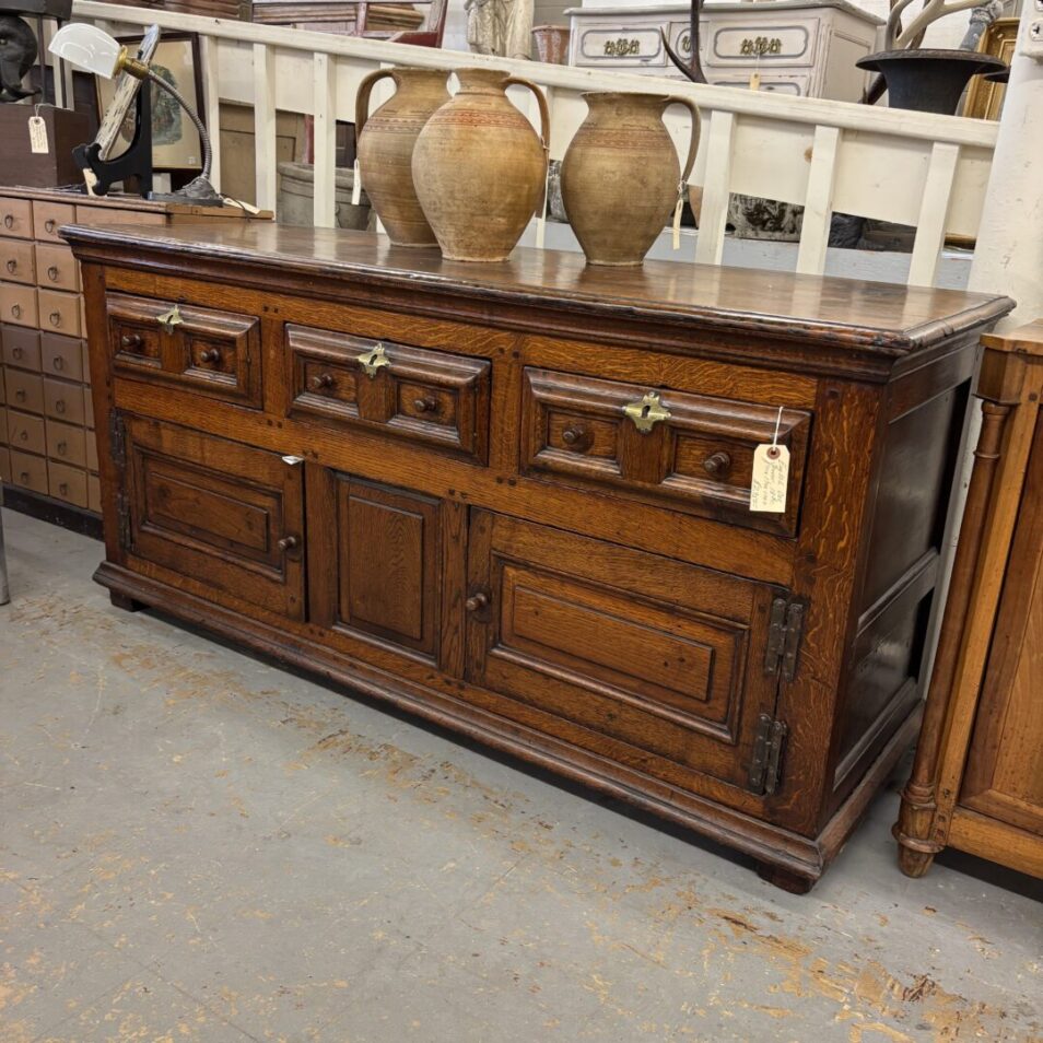 Low English Oak Server