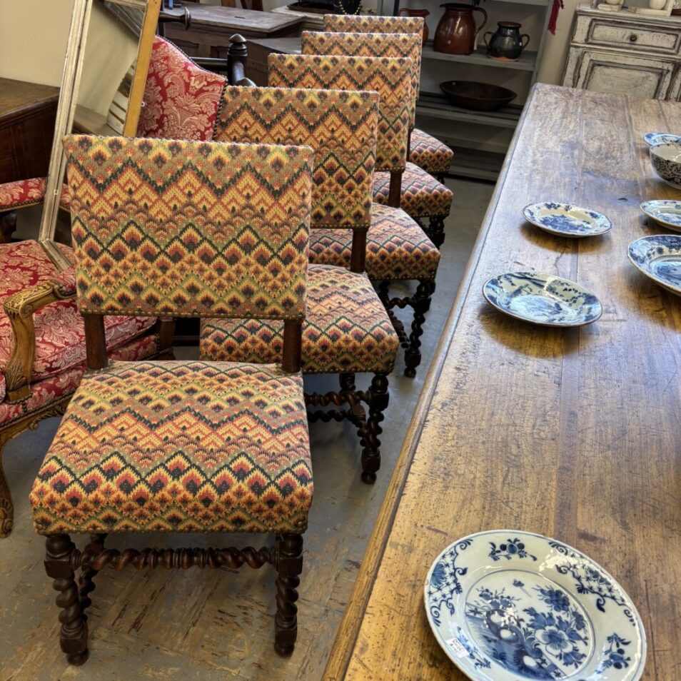 Set 10 Barley Twist Chairs