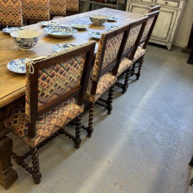 Set 10 Barley Twist Chairs
