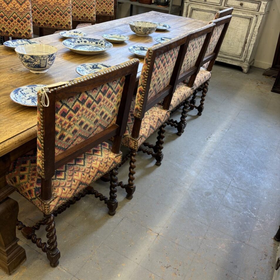 Set 10 Barley Twist Chairs